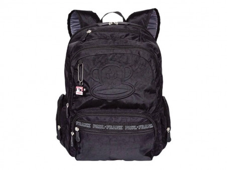 MOCHILA PAUL FRANK PRETA 45CM.2D.