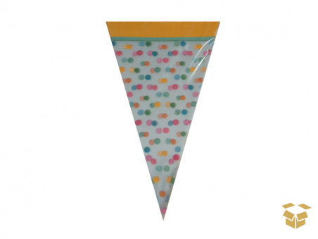 ENVELOPE TR.18X30 BAR.COLORIDO CONE C/50