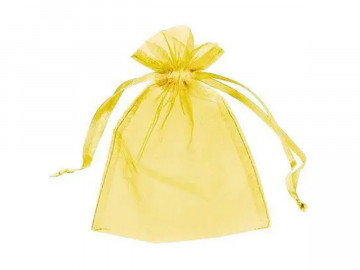 SACO ORGANZA 15X20 OURO C/ 10