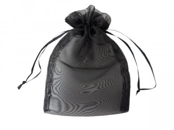 SACO ORGANZA 20X30 PRETO C/ 10