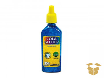 COLA GLITER AZUL...