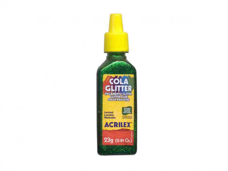 COLA GLITER VERDE 35G.ACRILEX 206-AV