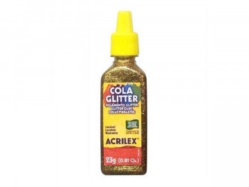 COLA GLITER OURO ACRILEX...