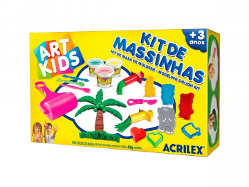 KIT MASSINHA ANIMAIS+MOLDE...