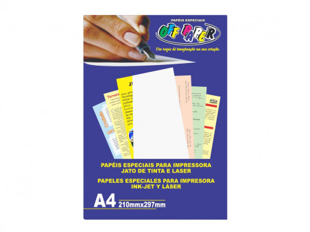 PAPEL A4 CASCA DE OVO BRANCO 180G 50F.