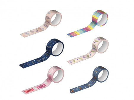 FITA ADESIVA WASHI EST/MT.15MMX10M.-AV.