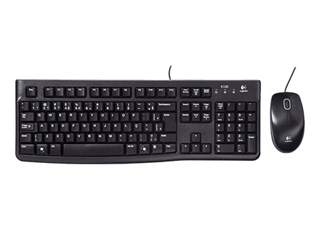 KIT TECLADO USB+MOUSE-PRETO-MK120