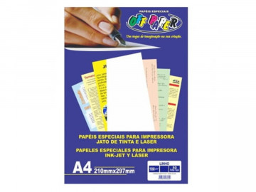 PAPEL A4 LINHO AZUL 180G.50F.