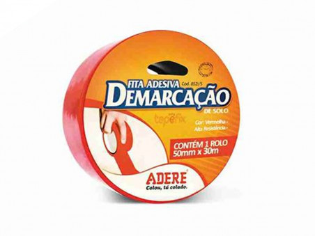 FITA DEMARCACAO PISO VERMELHO 50MMX15MT