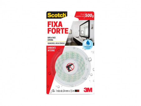 FITA FIXA FORTE 24MMX1,5MT BANHEIRO