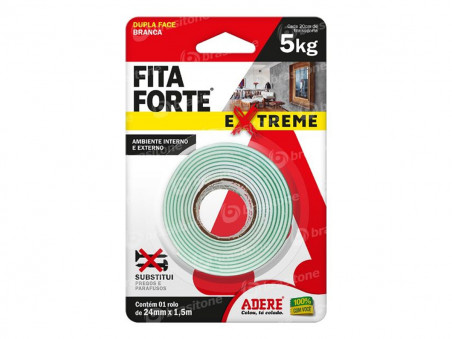 FITA DUPLA FACE ESPUMA 24MMX1,5M EXTREME