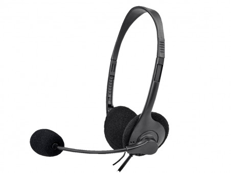FONE OUVIDO HEADSET SLIM PRETO P2