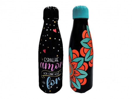 GARRAFA PLAST.PARIS SLEEVE CORES 600ML