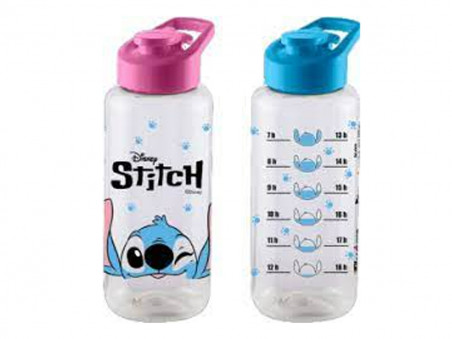 GARRAFA PLAST.STITCH PET TRANSP.1000ML