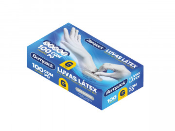 LUVAS LATEX GRANDE C/PO C/100.
