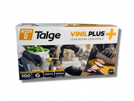LUVA VINIL+NITRILO PT.GRANDE S/PO C100