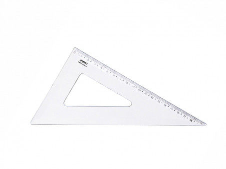 ESQUADRO 60 GRAUS 18CM.TRANSPARENTE C/10