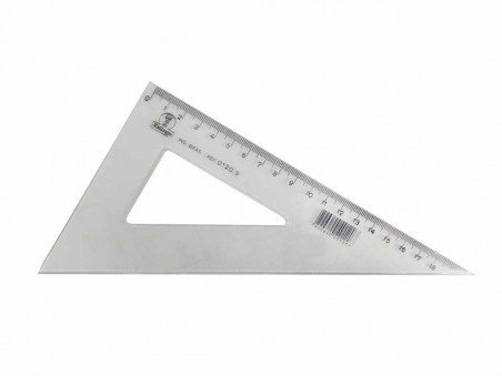 ESQUADRO 60 GRAUS 18CM.TR.WALEU-AV.