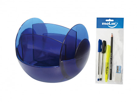 ORGANIZADOR MESA AZUL 3CAN+LP+BOR+AP