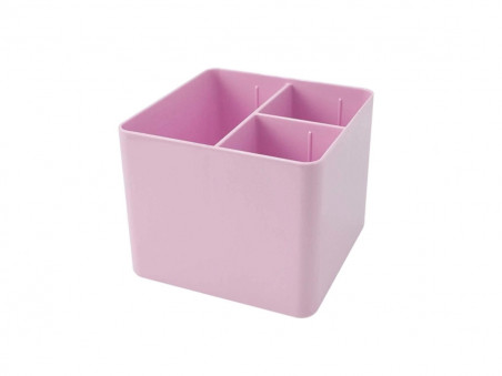 PORTA OBJETOS ROSA PASTEL C/3 LUGARES