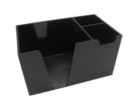 SUPORTE CANETA/CLIPS/LEMBRETE PRETO