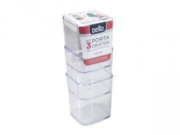 PORTA OBJETOS TRANSPARENTE...