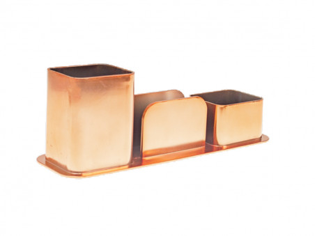 PORTA CANETA/CLIPS/LEMBRETE ROSE 3DIV.