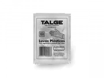 LUVAS DESCARTAVEL PLASTICA...