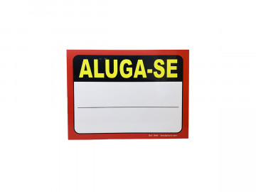 PLACA PVC 34X25 ALUGA-SE