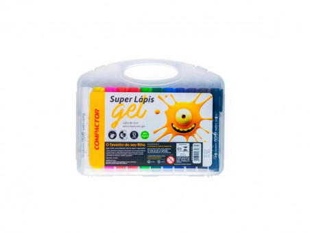 GIZAO CERA 12 CORES GEL RETRATIL SUPER L