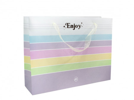 SACOLA PLAST.33X25X08 COLOR.ENJOY AV