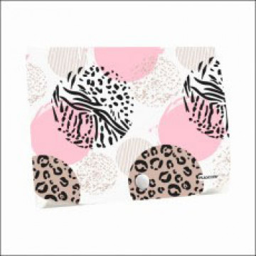 PASTA A6 ANIMAL PRINT C/BOTAO