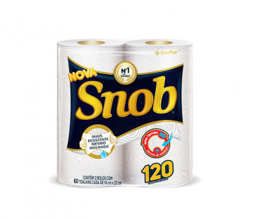 PAPEL TOALHA ROLO SNOB...