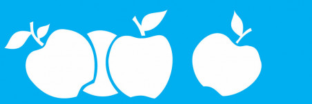 STENCIL FRUTAS MACA 10X30CM ST1873