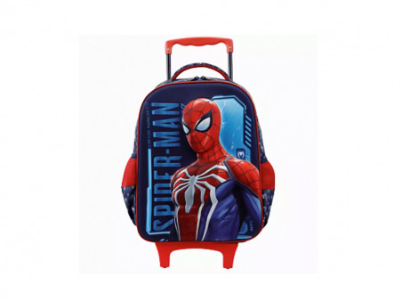 MOCHILA CAR.SPIDER MAN 40CM.AZ/VM.1D.