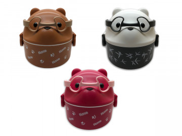 KIT PORTA LANCHE URSO+TALHERES