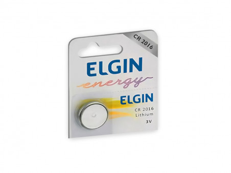 BATERIA PASTILHA CR2016 3V.ELGIN-AV