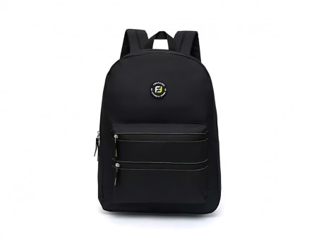 MOCHILA FERRAZZI PRETA E VERDE 42CM.1D.