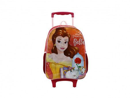 MOCHILA CAR.PRINCESA BELLA 35CM.VM.1D.