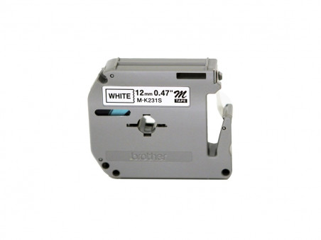 FITA ROTULADOR M231 PRETO SOBRE BRANCO.