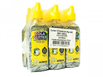 COLA GLITER PRATA...