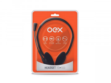 FONE OUVIDO HEADSET PRETO P2