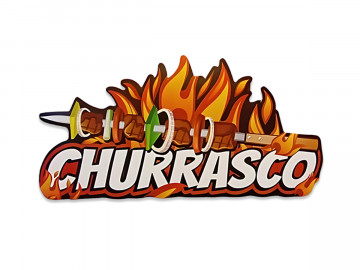 PLACA PAPEL CHURRASCO 49X24