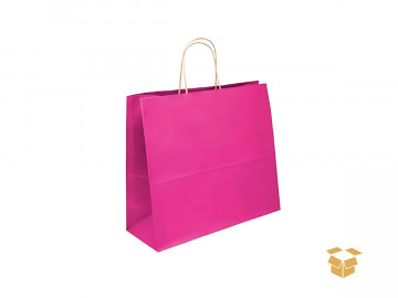 SACOLA PAPEL 39X13X31 ROSA...