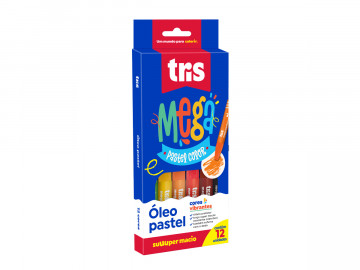 GIZ PASTEL 12 CORES OLEO CURTO