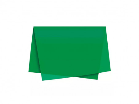 PAPEL SEDA VERDE BANDEIRA 60X48CM.C/100