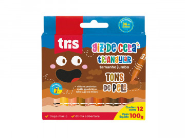 GIZ CERA 12 CORES TONS DE PELE