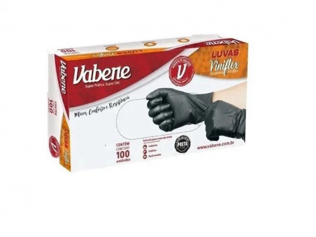 LUVAS VINIFLEX PRETA GG C/100