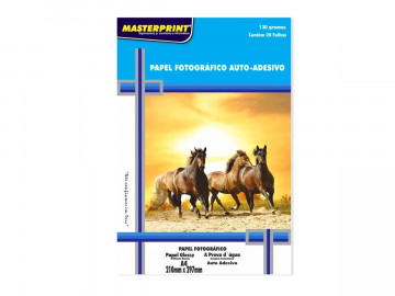 PAPEL FOTO ADESIVO A4 130G....