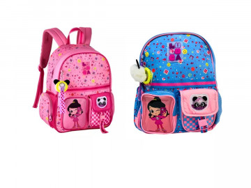 MOCHILA LULUCA CORES 40CM.1D.